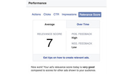 ציון רלוונטיות בפרסום בפייסבוק